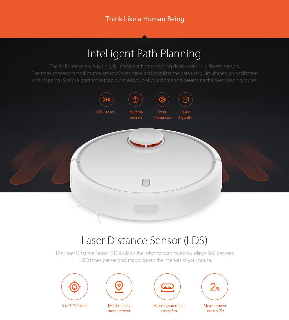 Refurbished Xiaomi Robot Vacuum V1 White