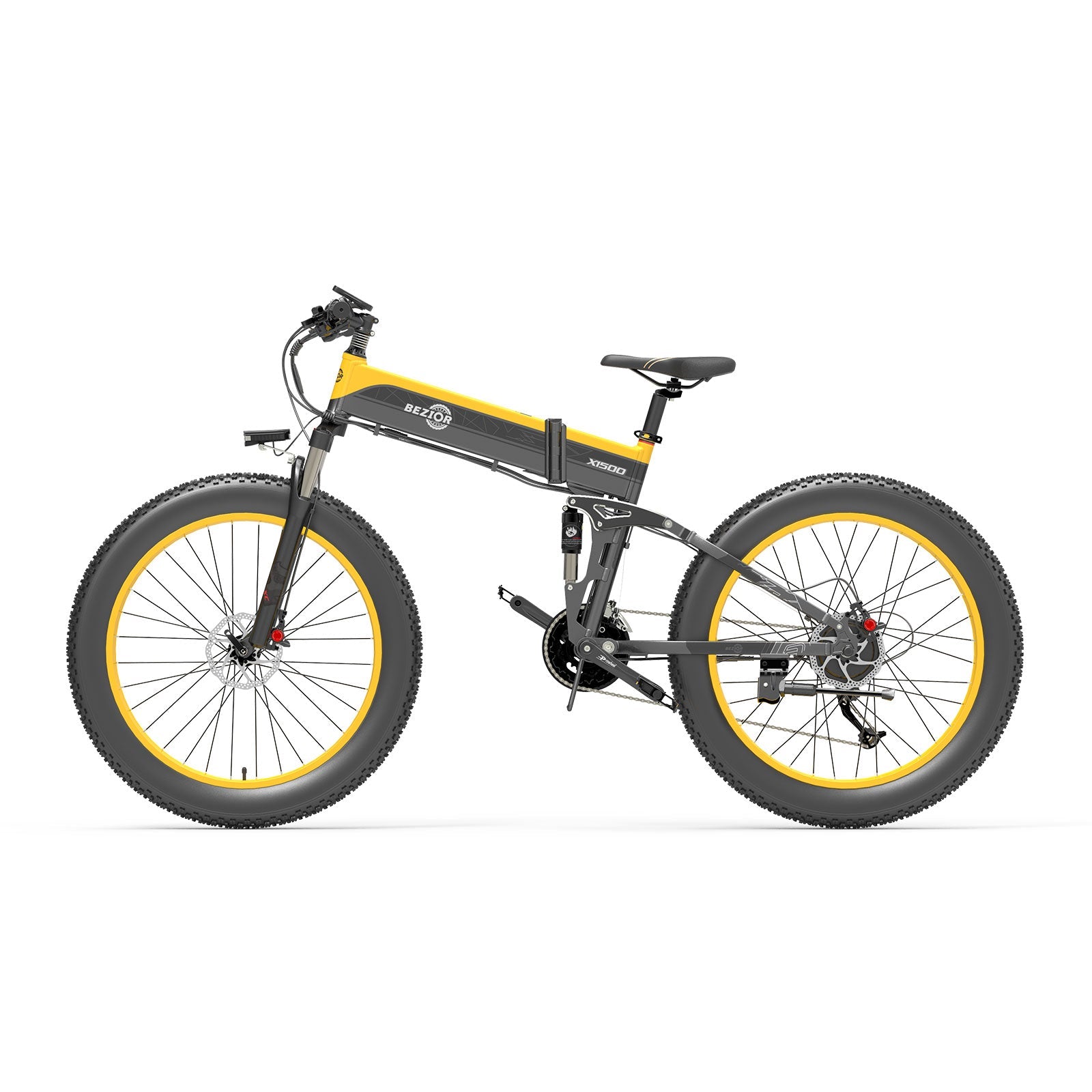 Bezior X1500 Electric Folding Bike Mountain Speed 25km/h Range 100km