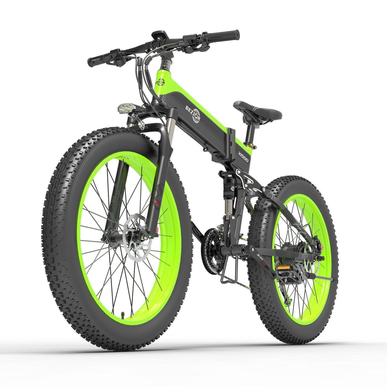 Bezior X1500 Electric Folding Bike Mountain Speed 25km/h Range 100km