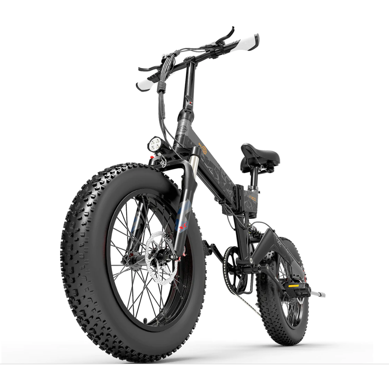 Bezior XF200 Electric Mountain Bike Foldable Power Assist E-bike 130km Mileage