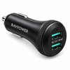 RAVPower Turbo 40W 2 Port Car Charger Black Free UK Postage