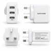 RAVPower Prime 30W 3-Port Wall Charger White UK Plug