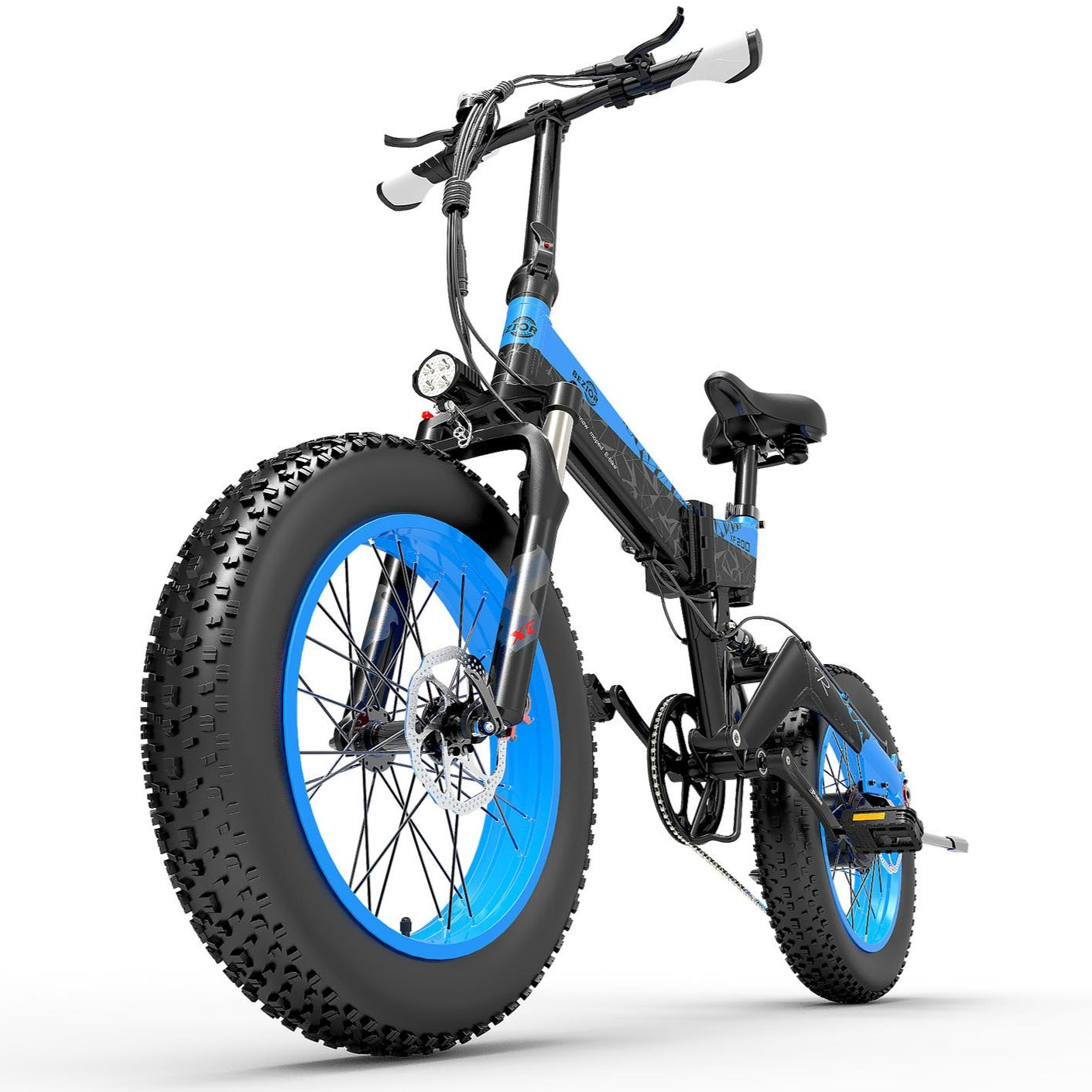 Bezior XF200 Electric Mountain Bike Foldable Power Assist E-bike 130km Mileage