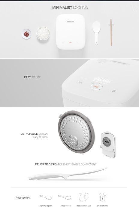 Xiaomi IH Electric Rice Cooker 3L APP WiFi Remote Control EU version